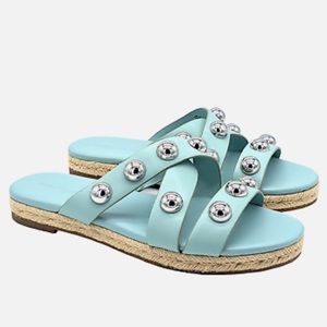 Marc Fisher Prisca Ball Studded Espadrille Sandals